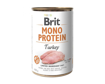 BRIT MONO PROTEIN TURKEY KARMA DLA PSA INDYK 400g