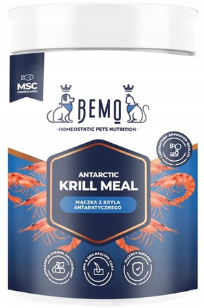 BEMO ANTARCTIC KRILL MEAL MĄCZKA Z KRYLA DLA PSA KOTA KWASY OMEGA 100g