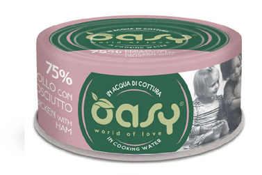 OASY MORE LOVE MOKRA KARMA DLA KOTA MIX SMAKÓW Z KURCZAKIEM W PUSZCE 24x70g