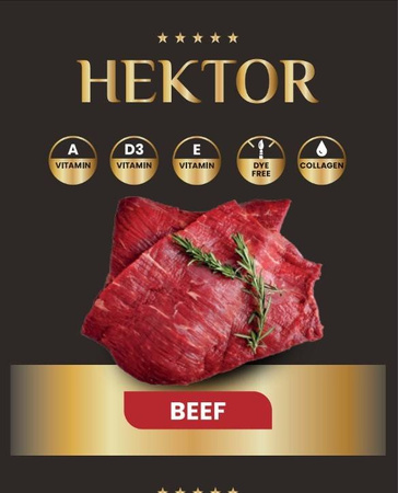 HEKTOR PEŁNOPORCJOWA KARMA Z WOŁOWINĄ DLA PSA BATON DLA PSÓW 7x900g