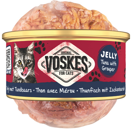 MOKRA KARMA DLA KOTA VOSKES TUNA WITH GROUPER TUŃCZYK GRANIK 85g