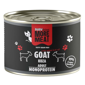 BUBA MORE MEAT MONO PURE KARMA MOKRA DLA KOTA KOZA 185g