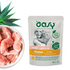 OASY CHUNKS IN GRAVY LIGHT IN FAT MOKRA KARMA DLA KOTA Z NADWAGĄ KURCZAK W SOSIE SASZETKA 85g