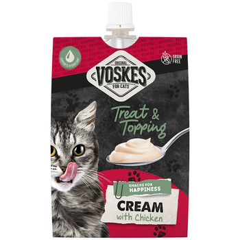 KREM PRZEKĄSKA DLA KOTA VOSKES CREAM WITH CHICKEN KURCZAK 90g