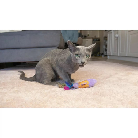 COMFY HAVE A PET ZABAWKA DLA KOTA PLUSZOWA Z KOCIMIĘTKĄ MIŚ 15x9x4cm