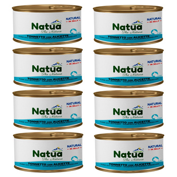 NATUA NATURAL MOKRA KARMA DLA KOTA TUŃCZYK Z SHIRASU W GALARETCE PUSZKA 8x85g