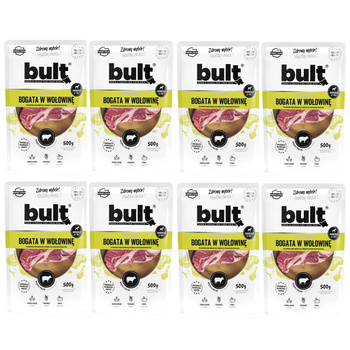 BULT MOKRA KARMA W SASZETCE DLA PSA BOGATA W WOŁOWINĘ 8x500g