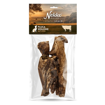 NEKKO NATURAL SNACK PRZYSMAK GRYZAK DLA PSA PŁUCA WOŁOWE 100g