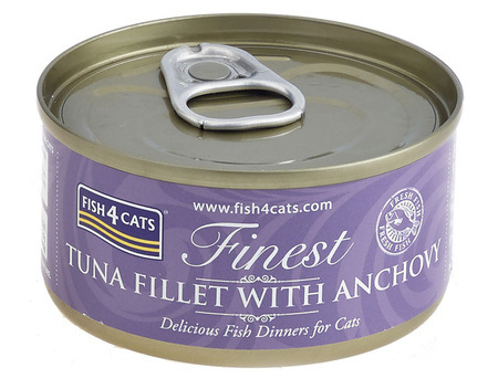 FISH4CATS MOKRA KARMA W PUSZCE DLA KOTA TUŃCZYK Z ANCHOIS 70g