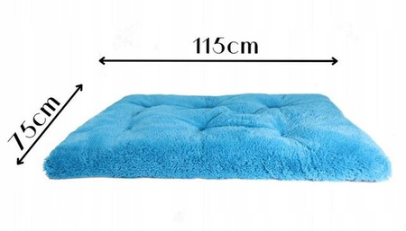 LEGOWISKO SHAGGY SPANIE DLA PSA XXL 115x75cm TURKUSOWE