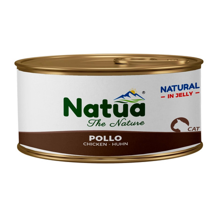  NATUA NATURAL MOKRA KARMA DLA KOTA KURCZAK W GALARETCE PUSZKA 8x85g