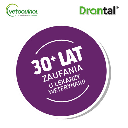 VETOQUINOL DRONTAL ODROBACZENIE DLA PSÓW 35kg 2szt