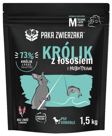 PAKA ZWIERZAKA SEVENTH HEAVEN KARMA SUCHA KRÓLIK Z ŁOSOSIEM 1,5kg