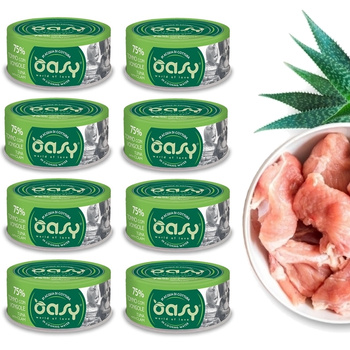 OASY MORE LOVE MOKRA KARMA DLA KOTA TUŃCZYK Z MAŁŻAMI PUSZKA 8x70g