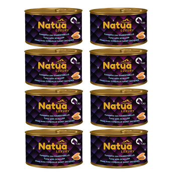 KARMA MOKRA DLA KOTA NATUA LUXURY LINE TUŃCZYK Z PRZEGRZEBKIEM W GALARETCE 8x85g