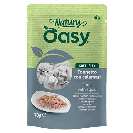 MOKRA KARMA DLA KOTA OASY NATURY SOFT JELLY MIX SMAKÓW Z TUŃCZYKIEM 14x70g