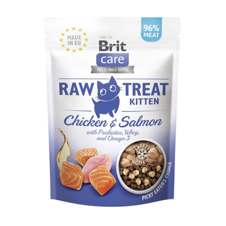 BRIT RAW TREAT CAT KITTEN PRZYSMAK KARMA DLA KOCIĄT POSYPKA TOPPER 40g