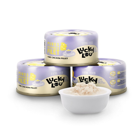 LUCKY LOU EXTRAFOOD KARMA DLA KOTA PRZYSMAK KURCZAK W BULIONIE 70g
