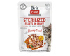 BRIT CARE CAT STERILIZED MOKRA KARMA DLA KOTA KACZKA SOS SASZETKA 12x85g