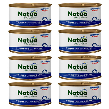 KARMA MOKRA W PUSZCE DLA KOTA NATURALNA NATUA TUŃCZYK Z OŚMIORNICĄ W GALARETCE 8x85g