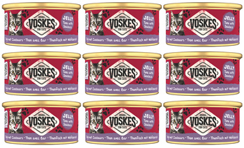 MOKRA KARMA DLA KOTA VOSKES TUNA WITH SEABASS TUŃCZYK OKOŃ 9x85g