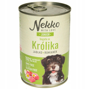 NEKKO KARMA DLA PSA JUNIOR KRÓLIK 400g