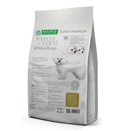 NATURE'S PROTECTION WHITE SMALL KARMA DLA PSA BIAŁA SIERŚĆ MAŁE RASY JAGNIĘCINA 4kg