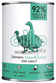 OLLO MOKRA KARMA DLA PSA UMAMI GOOSE & TURKEY GĘŚ INDYK 400g