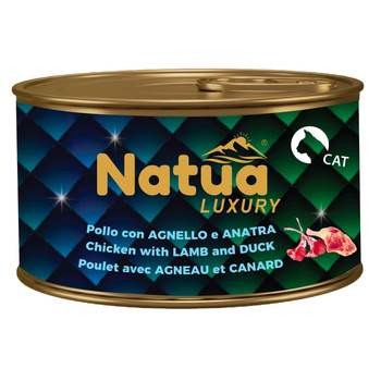 KARMA MOKRA DLA KOTA NATUA LUXURY LINE KURCZAK JAGNIĘCINA KACZKA W GALARETCE 85g