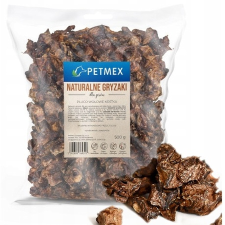 PETMEX NATURALNY PRZYSMAK GRYZAK SMAKOŁYK DLA PSA PŁUCA WOŁOWE 500g
