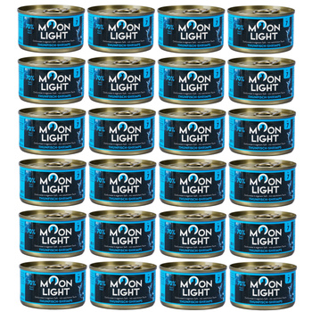 MOONLIGHT DINNER Nr7 MOKRA KARMA W PUSZCE DLA KOTA TUŃCZYK I KREWETKI 24x80g