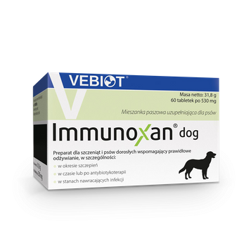 VEBIOT IMMUNOXAN DOG 60 TABLETEK DLA PSA ODPORNOŚĆ