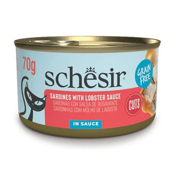 SCHESIR CAT CAN GRILL MOKRA KARMA DLA KOTA SARDYNKI W SOSIE HOMAROWYM 70g
