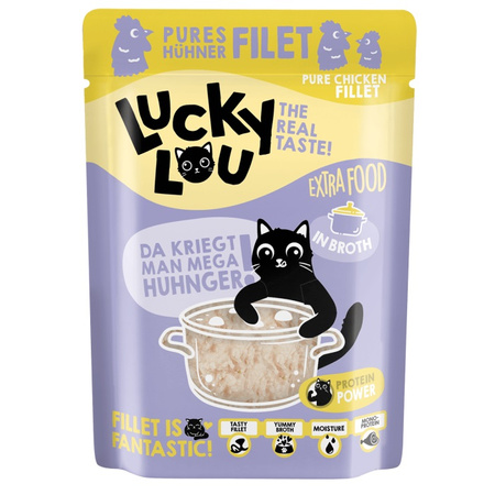 LUCKY LOU EXTRAFOOD KARMA DLA KOTA PRZYSMAK POLEWA KURCZAK W SOSIE 70g