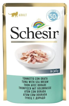 SCHESIR KARMA DLA KOTA TUŃCZYK Z DORADĄ SASZETKA 50g