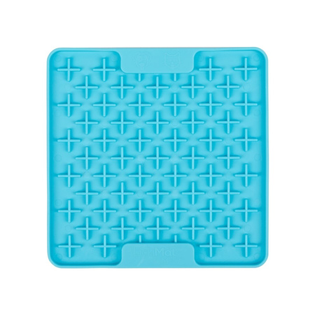 MATA TACKA DO LIZANIA DLA PSA KOTA ANTYSTRESOWA SPOWALNIAJĄCA JEDZENIE LICKIMAT CLASSIC MINI BUDDY TURKUSOWA 15x15cm