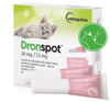 VETOQUINOL DRONSPOT  KROPLE NA ROBAKI DO NAKRAPIANIA MAŁYCH KOTÓW 0,5-2,5kg, 2 PIPETKI 0,35ml