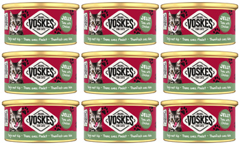 MOKRA KARMA DLA KOTA VOSKES TUNA WITH CHICKEN TUŃCZYK KURCZAK 9x85g