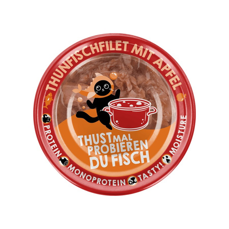 LUCKY LOU EXTRAFOOD KARMA DLA KOTA PRZYSMAK TUŃCZYK JABŁKO W BULIONIE 70g