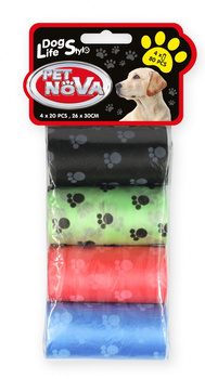 PET NOVA WORKI KOLOROWE NA ODCHODY 26x30cm 80szt