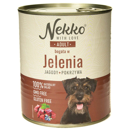 NEKKO KARMA DLA PSA ADULT JELEŃ 800g