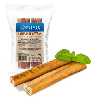PETMEX PENIS WOŁOWY 12cm SUSZONY PRZYSMAK PSA 2szt