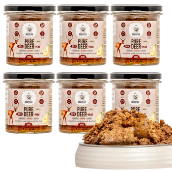 DOGSTAR MOKRA KARMA DLA PSA PURE DEER PEŁNOPORCJOWA JELEŃ 6x300g