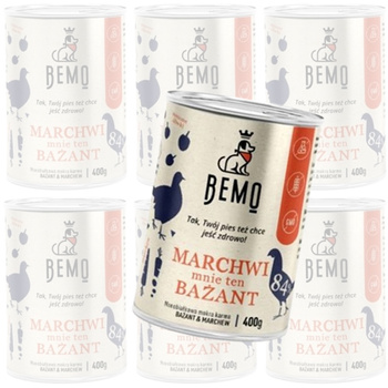 BEMO PAKIET MARCHWI MNIE TEN BAŻANT KARMA MOKRA DLA PSA 6x400g