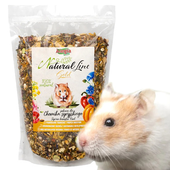 ALEGIA NATURAL LINE GOLD POKARM CHOMIKA SYRYJSKIEGO PEŁNOPORCJOWA KARMA 900g
