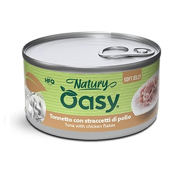 MOKRA KARMA DLA KOTA OASY NATURY SOFT JELLY TUŃCZYK Z KURCZAKIEM 150g