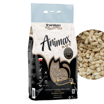 ANIMAXKOT ŻWIREK ŚCIÓŁKA PELLET DREWNIANY NATURALNY DLA KOTA KRÓLIKA ŚWINKI 7L
