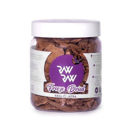  RAW RAW PRZYSMAK DLA PSA I KOTA SMACZKI LIOFILIZOWANE WĄTRÓBKA KRÓLICZA 80g