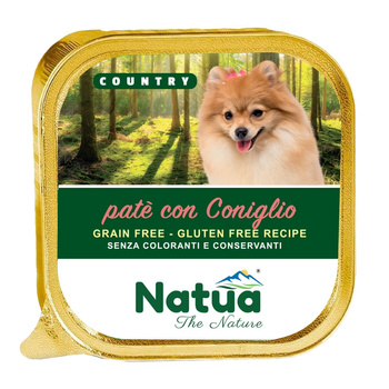 NATUA COUNTRY RABBIT MOKRA KARMA DLA PSA PASZTET KRÓLIK 100g