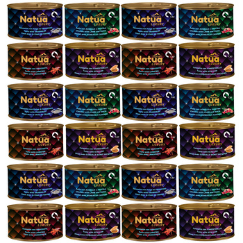 KARMA MOKRA DLA KOTA NATUA LUXURY LINE MIX SMAKÓW W GALARETCE 24x85g